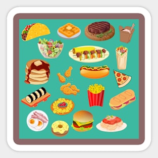 Yummy Food Sticker